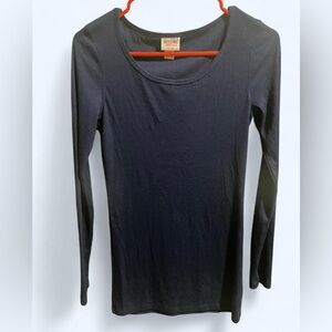 Mossimo Supply Co. Women's Dark Navy Long Sleeve Tee